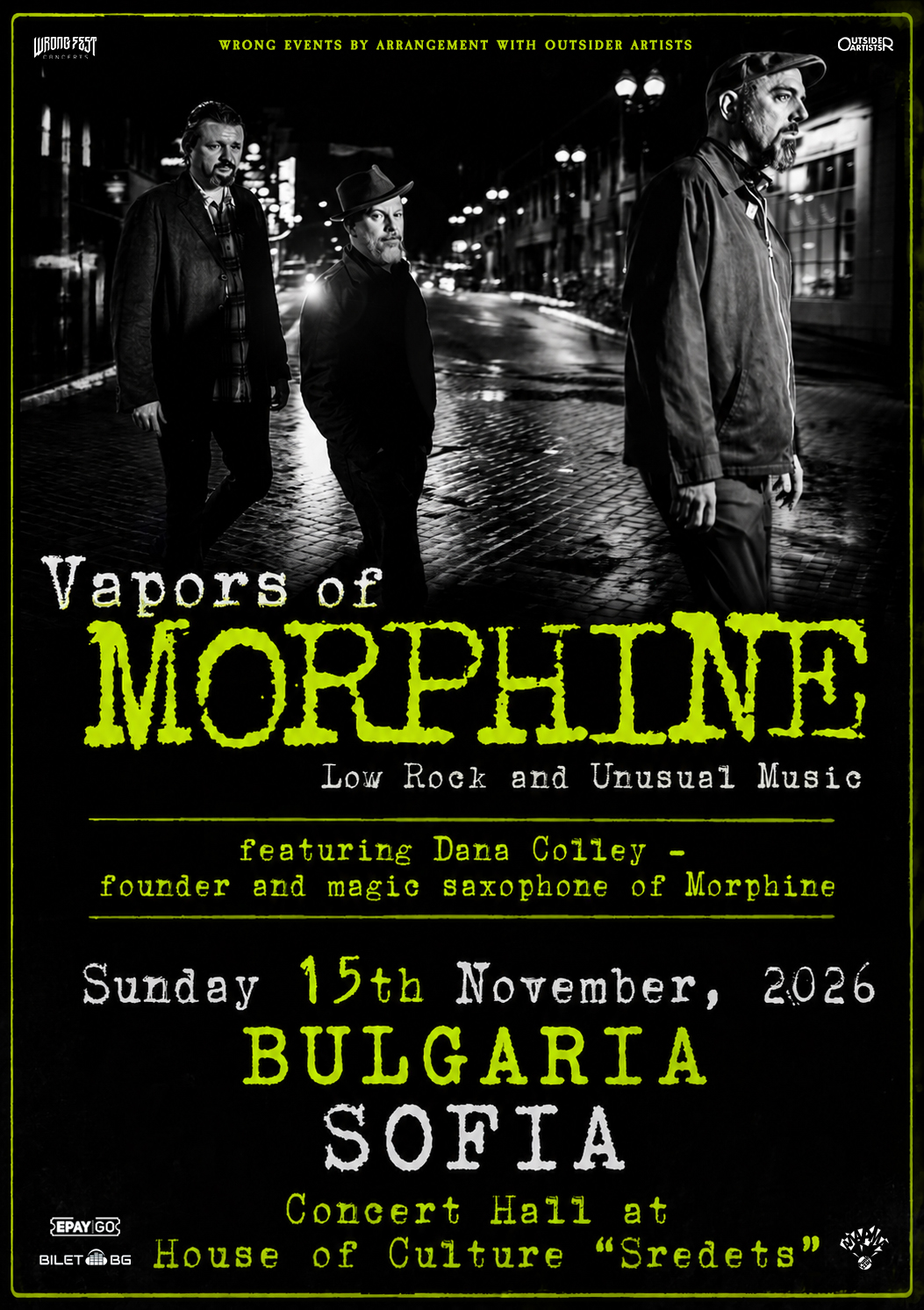 VAPORS OF MORPHINE live in Sofia