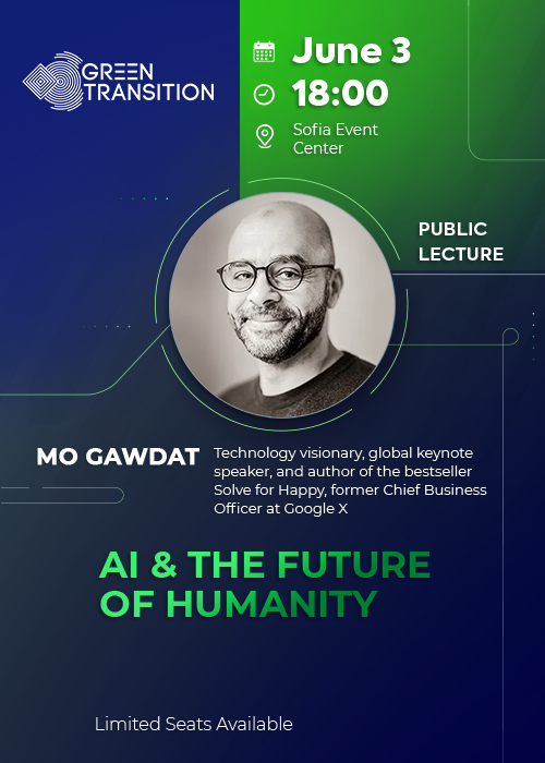 Mo Gawdat - Public Lecture — Sofia Event Center